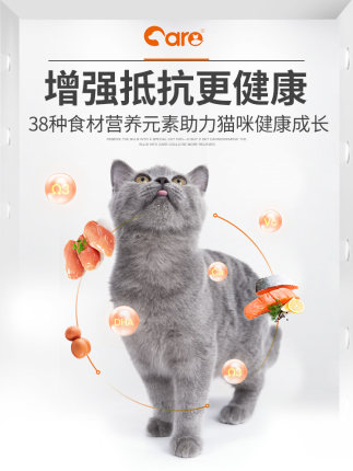 好主人金装猫粮无谷幼猫成猫80%含肉量鸡肉高蛋白营养增肥专用粮 - 图1