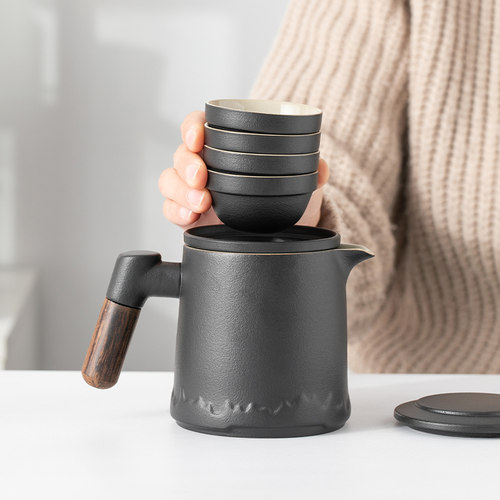 便携式旅行茶具户外随身功夫泡茶壶茶杯小套装简易露营快客杯出差 - 图1