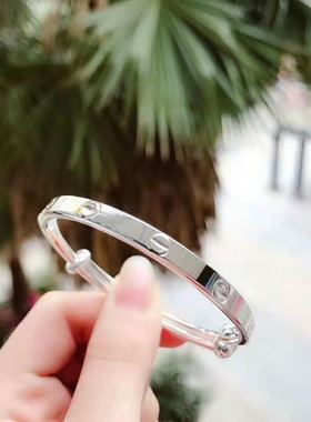 四方条伸缩口大人中童宝宝款手镯