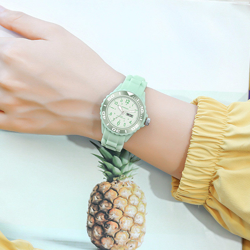 新款儿童指针式男孩初中学生电子表 尼诺尔手表国产腕表