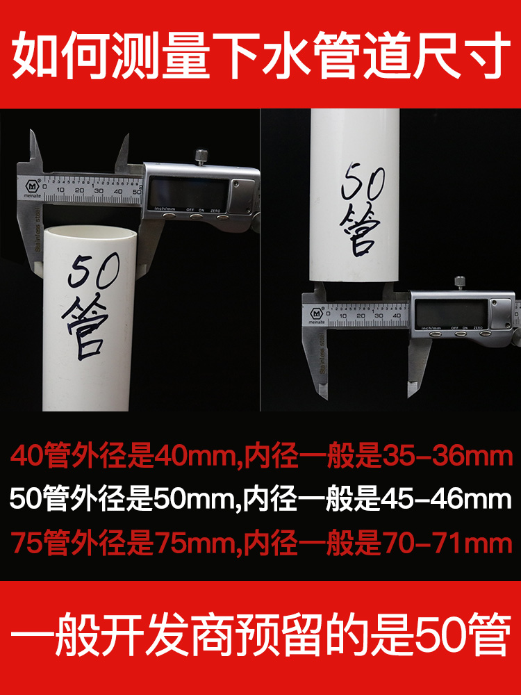 【3只装】潜水艇厨房下水管防臭密封圈洗衣机卫生间下水道盖神器 - 图1