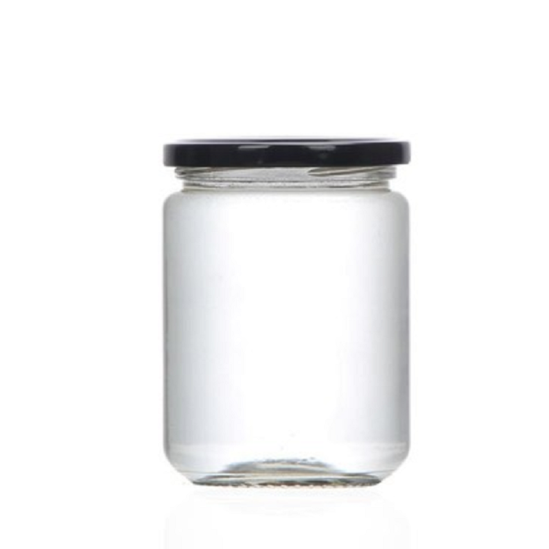 辣椒酱圆形带盖玻璃罐酱菜玻璃瓶蜂蜜瓶果酱瓶调味瓶密封罐储物瓶-图3