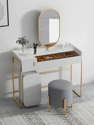 Универсальный современный и минималистичный туалетный столик, система хранения для спальни