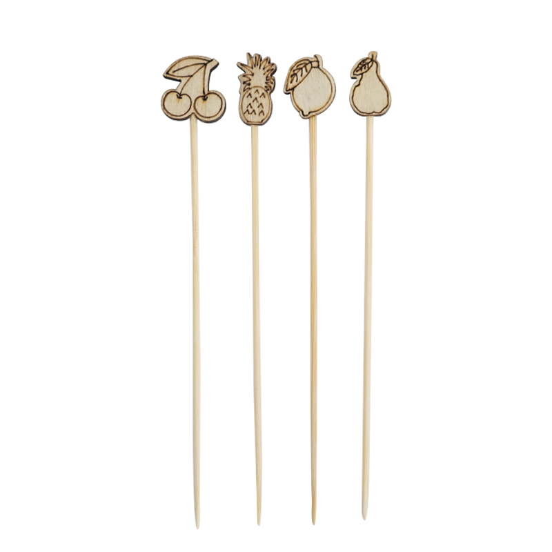 丁峰包装·水果竹签果切叉子环保木签卡通图案一次性创意牙签,淘宝优惠券,粉丝福利购,淘宝优惠卷