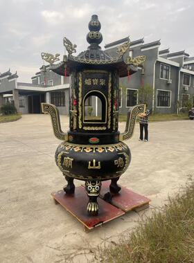 圆形化宝炉安全保障香炉寺庙铸铁