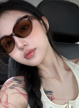 椭圆形韩系男女赵露思同款墨镜