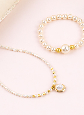 ins淡水珍珠毛衣链轻奢高级手链