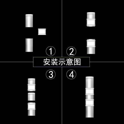 pvc无台阶直接排水快速抢修补漏直接头管配件中间无档圈 直通接头 - 图0