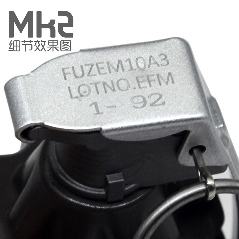 二狼户外影视 道具纯模型无功能塑料版MK2 储物罐 工艺品 - 图2