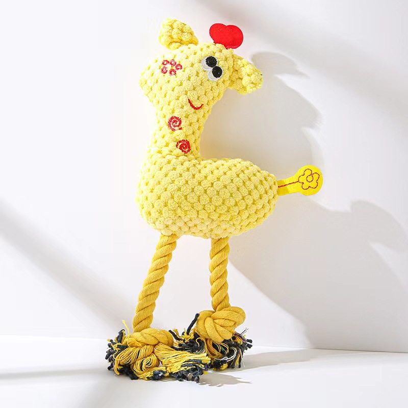 宠物玩具毛绒耐咬布偶棉绳发声卡通动物解闷狗狗玩偶玩具用品,淘宝优惠券,粉丝福利购,淘宝优惠卷