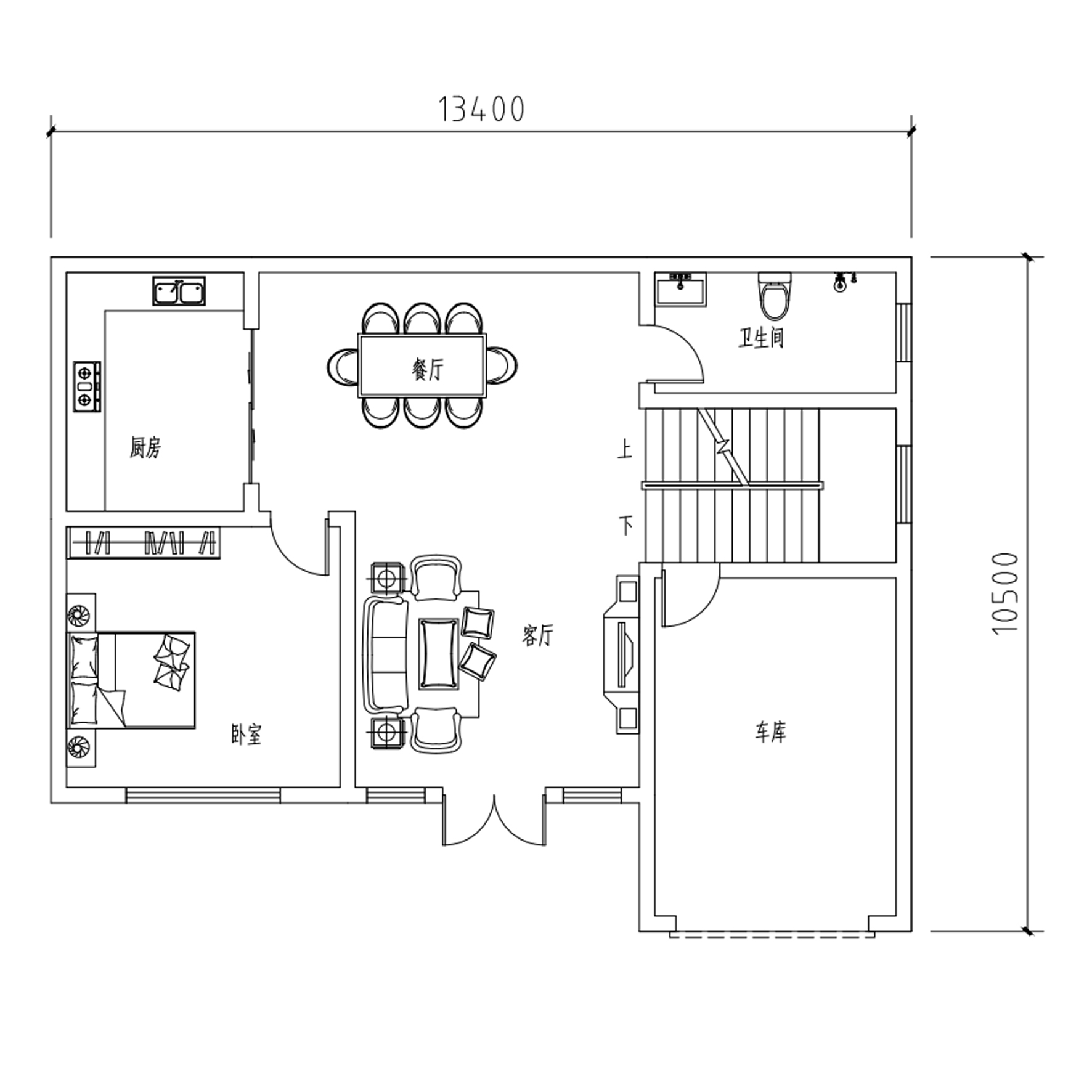 二层经典别墅现代简约风格自建房图纸建筑结构施工水电图B988 - 图0