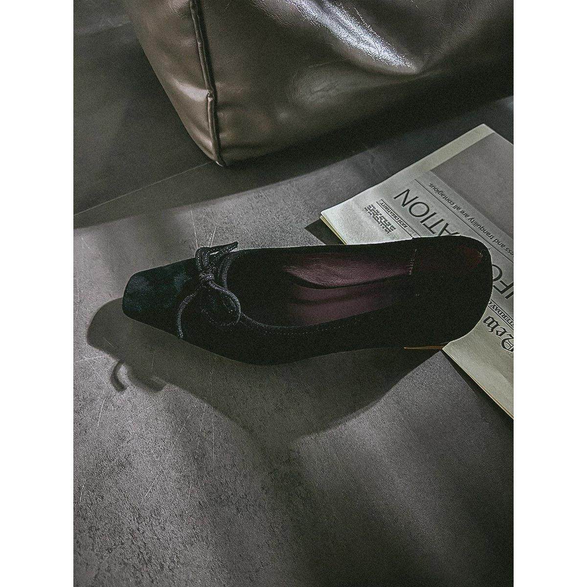 氛围感蓝色浅口粗跟玛丽珍单鞋2026年新款温柔方头蝴蝶结高跟鞋女,淘宝优惠券,粉丝福利购,淘宝优惠卷