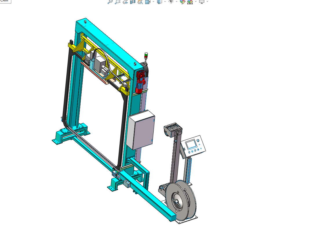 穿剑式打包机三维Solidworks模型3D图纸建模素材1398972 - 图0