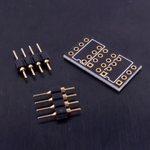 Direct insertion of a single transfer double-double-sided PCB matching needle sink gold plate