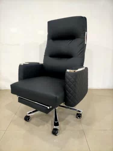 老板椅大班椅可躺带脚踏电脑椅办公椅家用舒适 - 图1