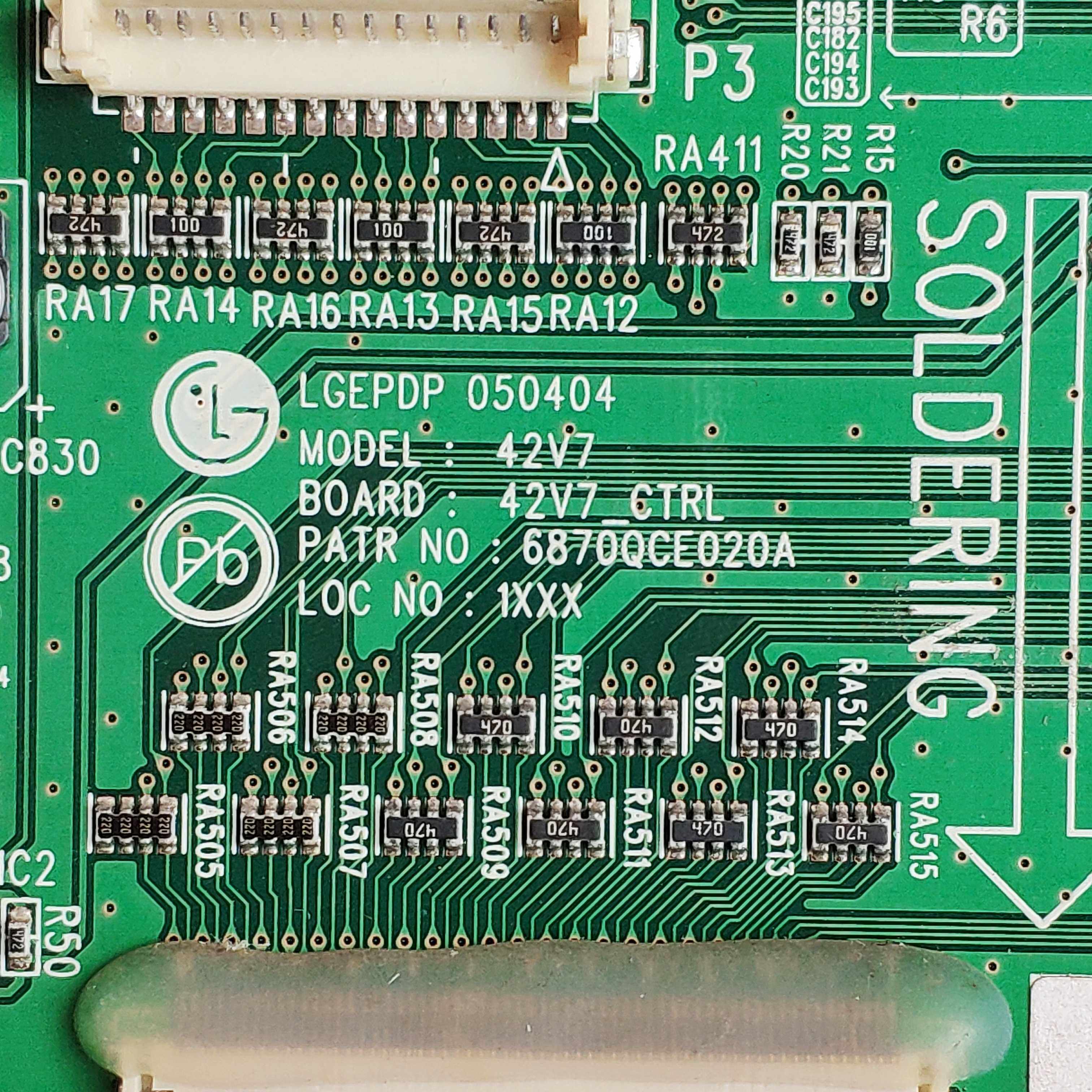 LG 42PX4RV-TA逻辑板 6870QCE020A屏 PDP42V7_虎窝淘