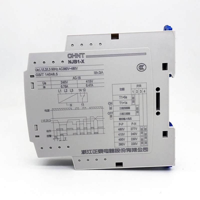 正泰NJB1-X1相序XJ3G断相保护继电器NJB1-X三相不平衡保护器380V - 图1