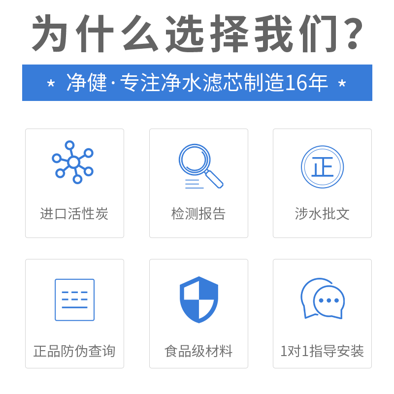 净健韩式纳米烧结钻化炭棒滤芯后置活性炭净水器滤芯T33后置炭-图3