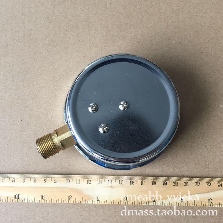 防震压力表量程-0.1-0MPA真空表直径100mm螺纹M20*1.5耐震真空表 - 图2