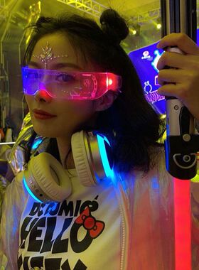 2023 Neon Party EL Glasses EL Wire Neon LED Sunglasses Light