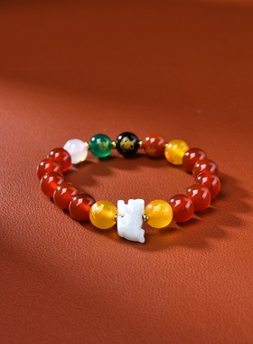 属龙吉祥佩戴物淘运灵阁五岳四神喜合吉祥宏手链男女2026年生肖龙