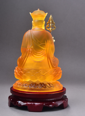 地藏王佛像 地藏神像 九华山大愿本愿地藏王菩萨家用摆件娑婆三圣