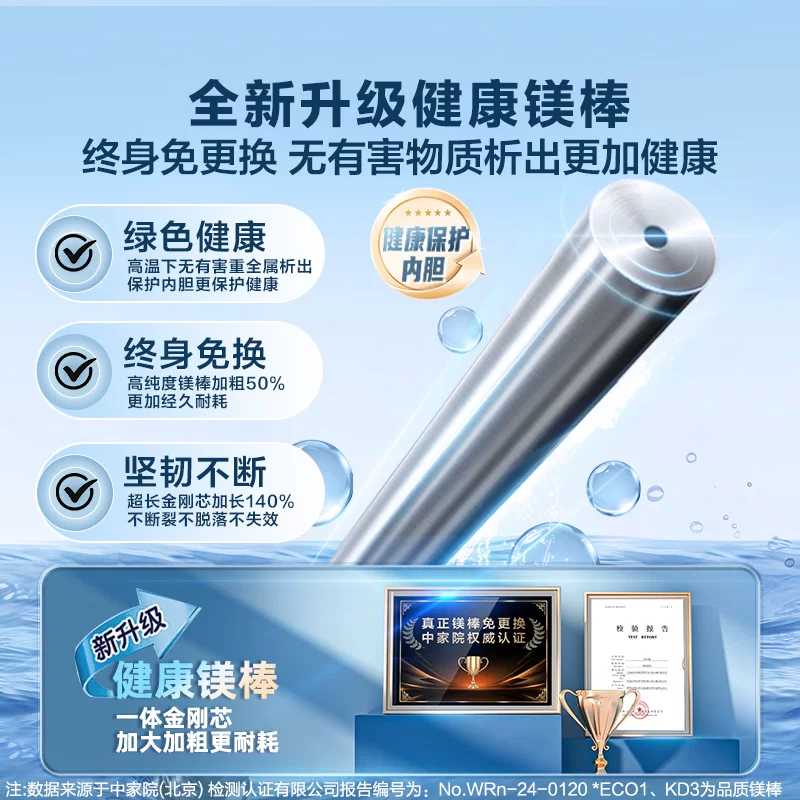 Электрический водонагреватель Haier для дома, быстрая подогревка, 60 л, первый класс энергоэффективности, энергосбережение, магниевый стержень, MC3pro