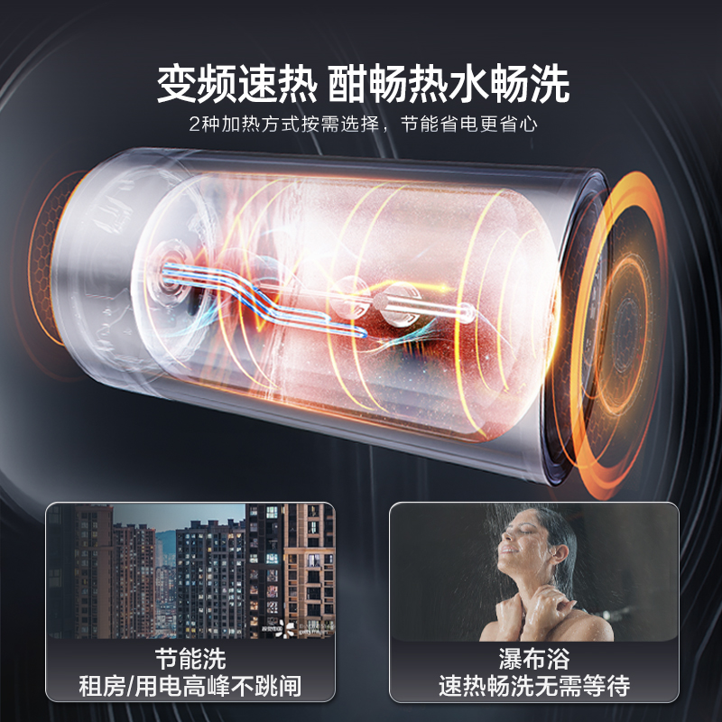 【5月14号李佳琦直播间爆品节】海尔电热水器净水洗一级能效MA9