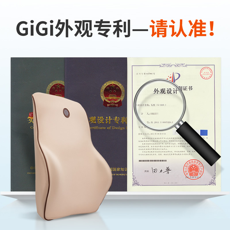 GiGi汽车腰靠开车腰垫护腰座椅靠背垫透气汽车靠背腰垫记忆棉腰靠-图2