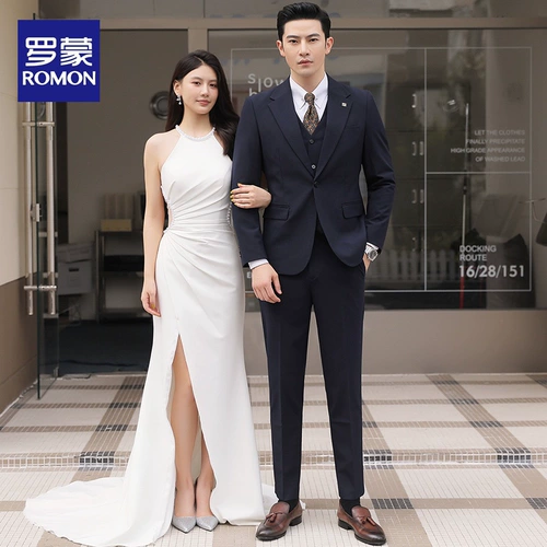 Комплект, классический костюм, свадебное платье, изысканный стиль