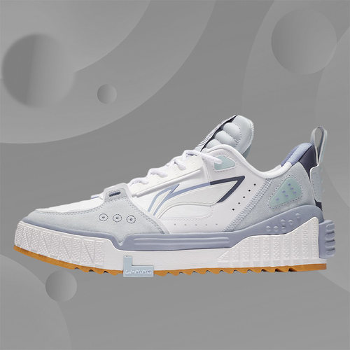 李宁LINING男子春 运动舒适 软弹 经典透气 休闲鞋AGCS075-3 - 图0