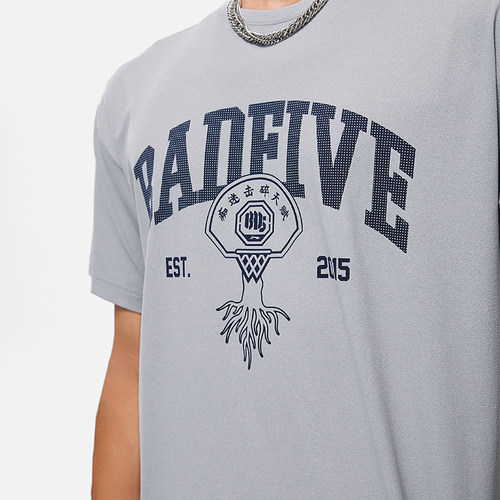 Lining/李宁正品反伍BADFIVE篮球系列男子运动休闲短袖ATST547 - 图2