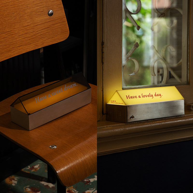 非必要不合作 & LLANO 晚安早安艺术灯氛围夜灯 礼物续航摆件台灯