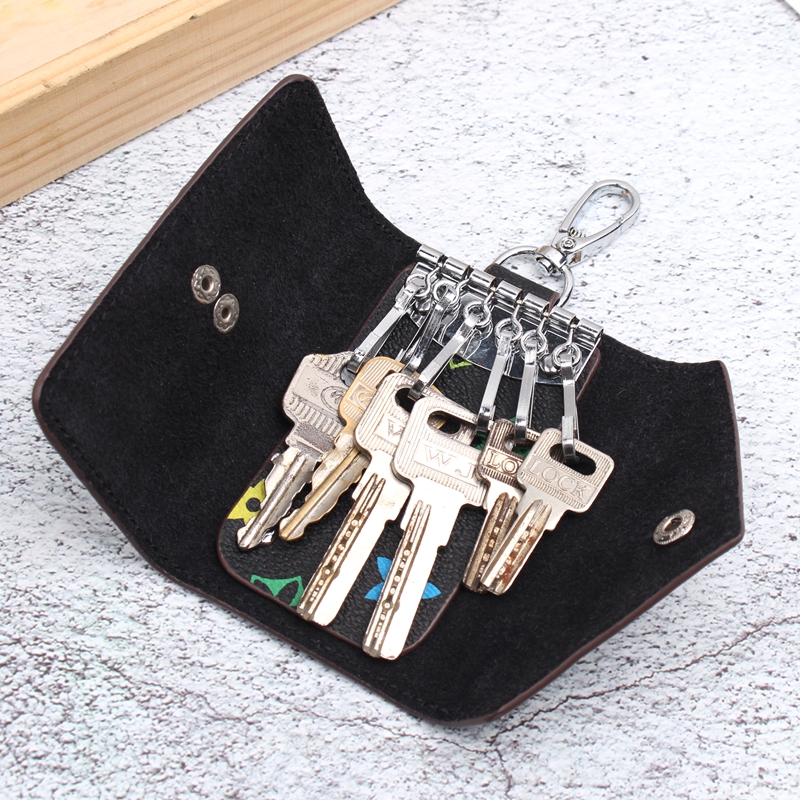 敞口式钥匙包女2024新款网红小巧锁匙包迷你钥匙收纳包家用钥匙套