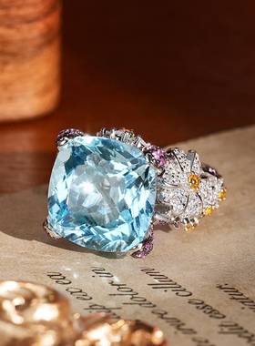 VISING珠宝20克拉托帕石戒指