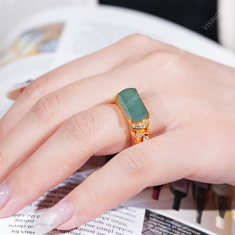VISING Jewelry Natural Grade A Jadeite