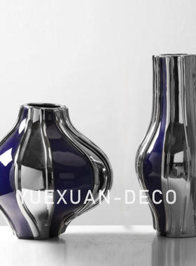 粤萱简约现代情绪主义系列陶瓷花器样板间售楼处酒店大厅家庭软装