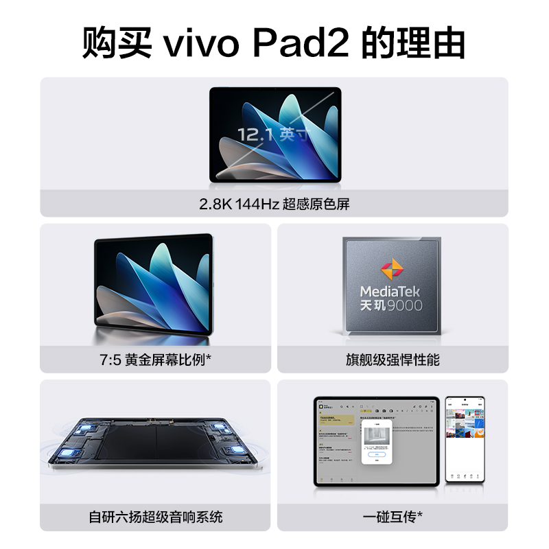 vivo Pad2智能平板电脑智能办公学习游戏官方正品 - 图1