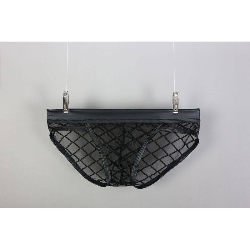 全透明透视JJ网沙大格子男士内裤透明性感三角裤外贸内裤2026,淘宝优惠券,粉丝福利购,淘宝优惠卷