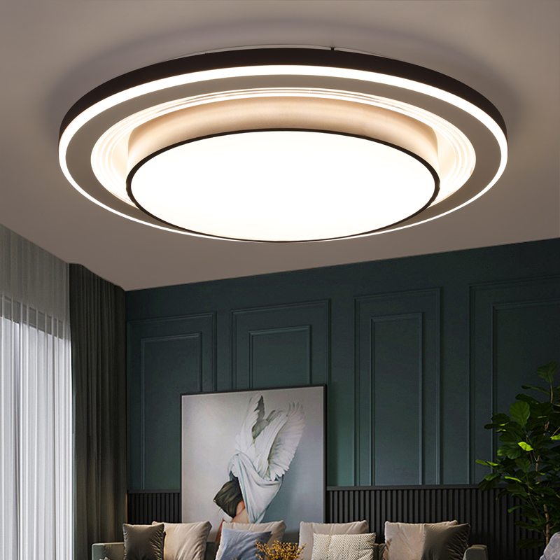 2025年新款灯具 简约现代客厅灯大气led房间灯智能圆形卧室吸顶灯 - 图0