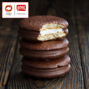 盼盼巧克力味派夹心蛋糕零食涂层面包早餐香草味梅尼耶草莓味240g