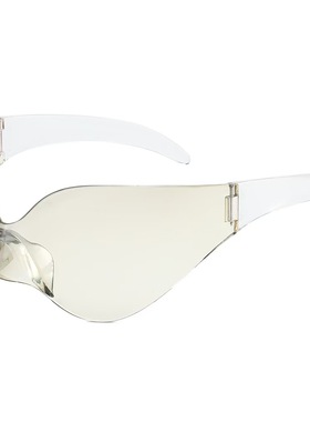 无框朋克粉色太阳眼镜Y2K千禧风