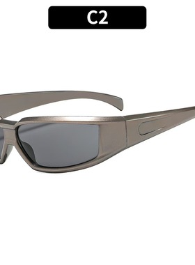 个性嘻哈朋克百搭白粉色太阳眼镜