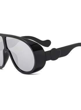 跨境欧美厚边简约墨镜新款防风