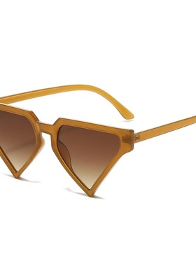 多巴胺彩色倒三角猫眼太阳眼镜