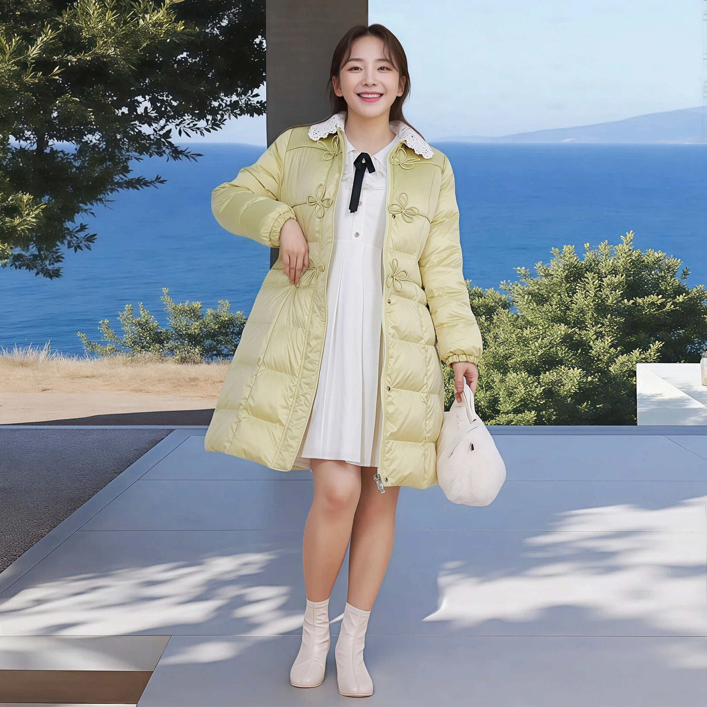 冬季大码女装保暖棉衣胖MM中长款文艺手工盘扣加厚生物绒棉服外套,淘宝优惠券,粉丝福利购,淘宝优惠卷