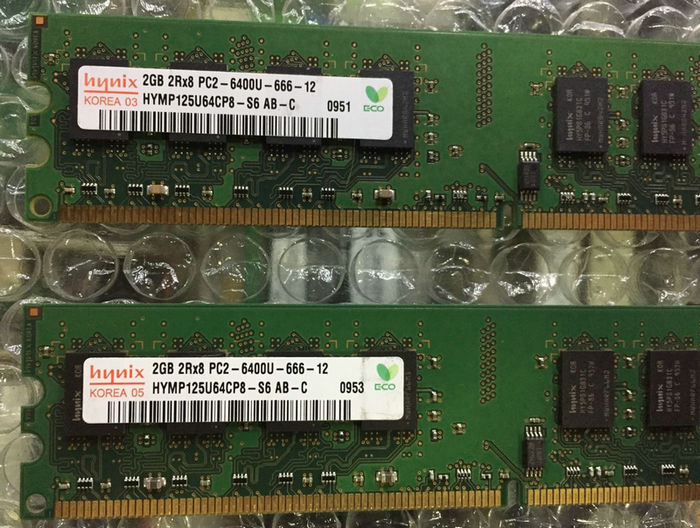 海力士 hynix DDR2 800 2G 2R*8 PC2-6400U 台式机内存 - 图0