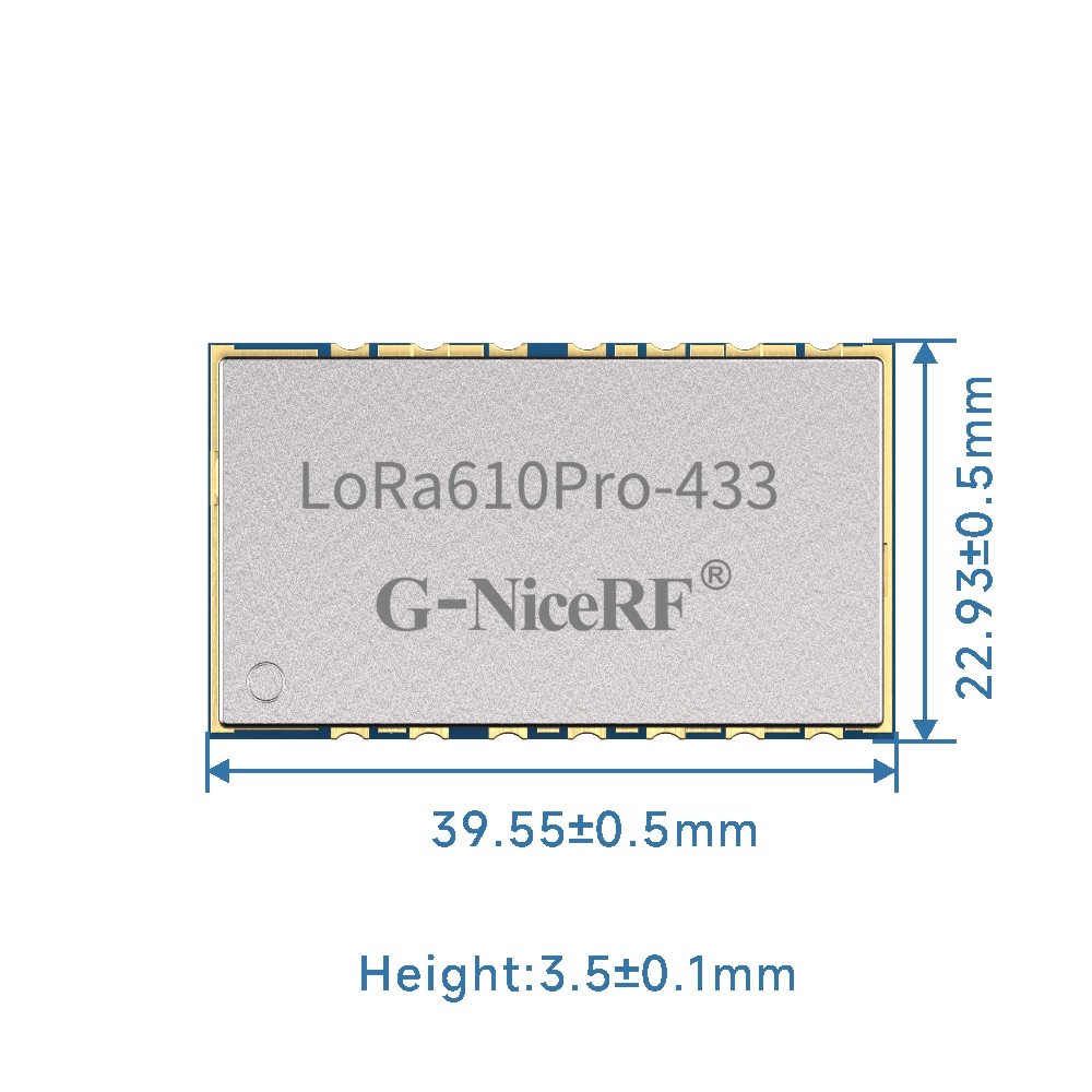 LoRa610PRO|扩频串口模块|无线透明传输|数传模块|100mW TTL接口-图2