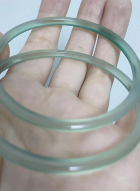 油青远山黛玛瑙玉石手镯叮当手镯