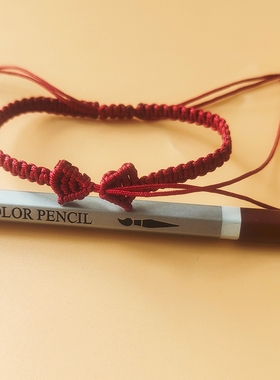 手工编织蝴蝶结戒指半成品